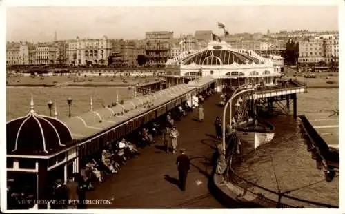 Ak Brighton East Sussex England, West Pier