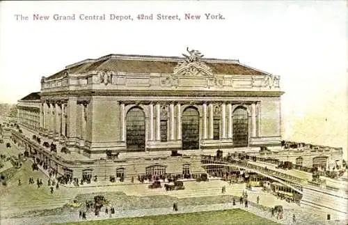 Ak New York City USA, Das neue Grand Central Depot, 42. Straße