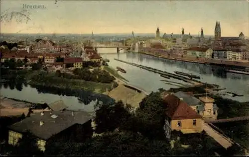 Ak Hansestadt Bremen, Panorama