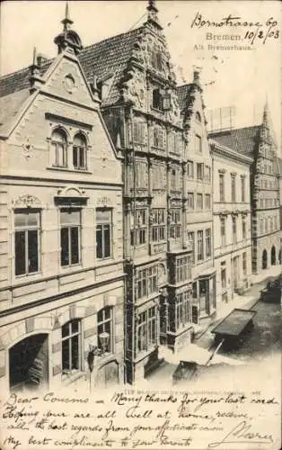 Ak Hansestadt Bremen, Alt Bremer Haus