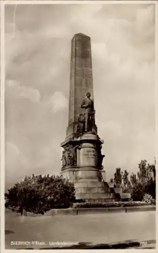 Ak Biebrich am Rhein Wiesbaden, Landesdenkmal