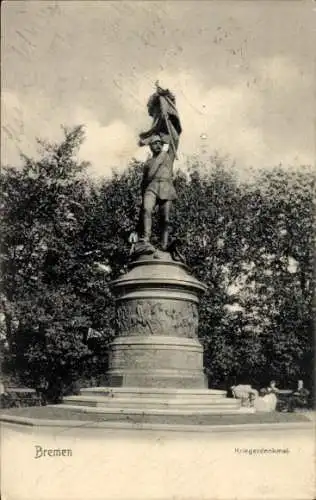 Ak Hansestadt Bremen, Kriegerdenkmal