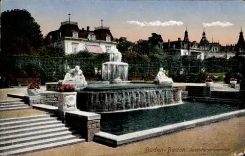 Ak Baden Baden am Schwarzwald, Josephinenbrunnen