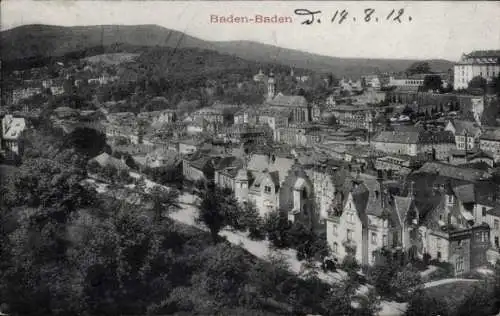 Ak Baden Baden am Schwarzwald, Gesamtansicht