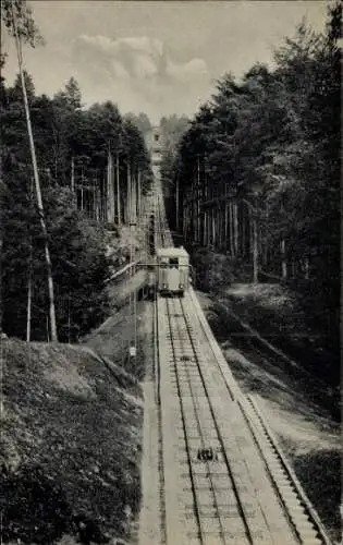 Ak Baden Baden am Schwarzwald, Drahtseilbahn auf den Merkur