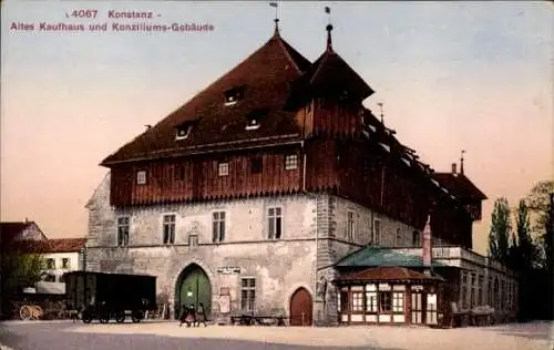 Ak Konstanz am Bodensee, Altes Kaufhaus, Konziliums-Gebäude