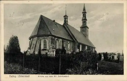 Ak Tating in Nordfriesland, Kirche aus dem XII. Jahrhundert