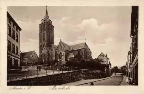 Ak Minden in Westfalen, Marienkirche