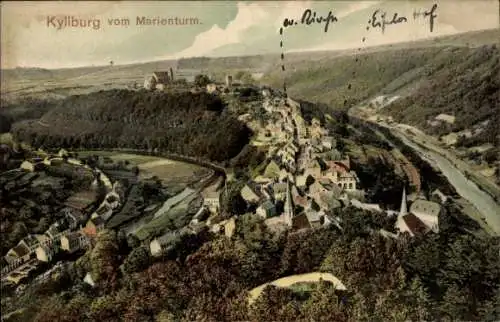 Ak Kyllburg in der Eifel, Panorama vom Marienturm