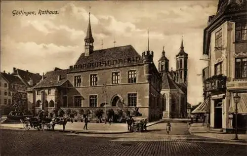 Ak Göttingen in Niedersachsen, Rathaus