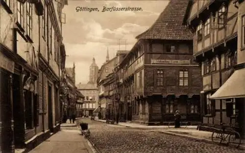 Ak Göttingen in Niedersachsen, Barfüsserstraße