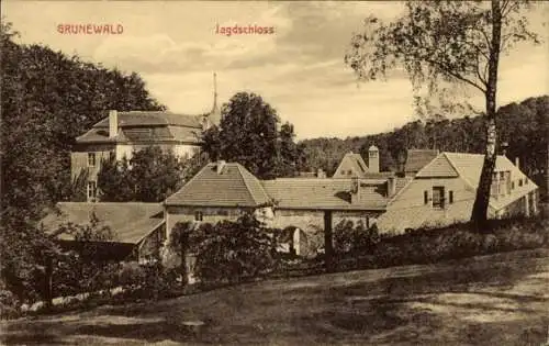 Ak Berlin Zehlendof Dahlem, Jagdschloss Grunewald, Gesamtansicht