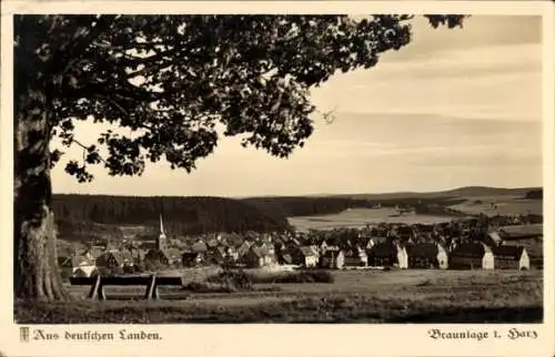 Ak Braunlage im Oberharz, Gesamtansicht nach Süden