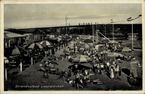 Ak Leopoldshall Staßfurt im Salzlandkreis, Strandsolbad