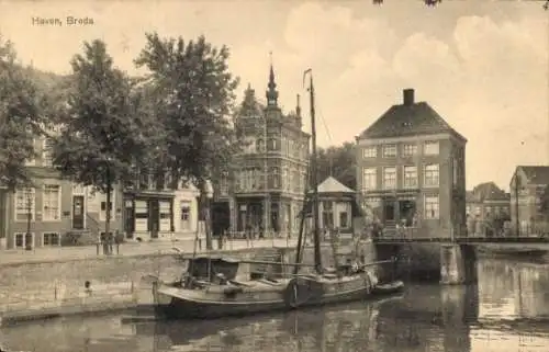 Ak Breda Nordbrabant Niederlande, Hafen