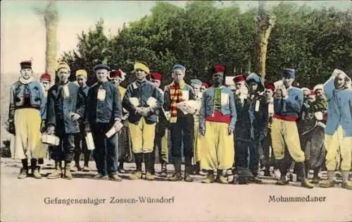 Ak Wünsdorf Zossen in Brandenburg, Halbmondlager, Kriegsgefangenenlager, Mohammedaner