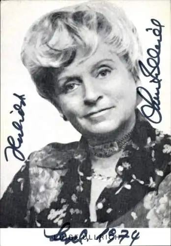 Ak Schauspielerin Luise Ullrich, Portrait, Autogramm