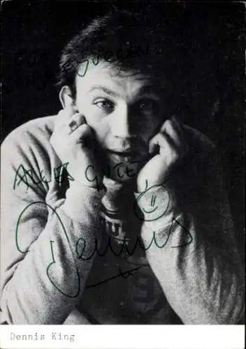 Ak Schauspieler Dennis King, Portrait, Autogramm