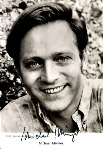 Ak Schauspieler Michael Münzer, Portrait, Autogramm