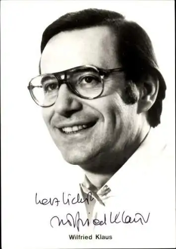 Ak Schauspieler Wilfried Klaus, Portrait, Autogramm