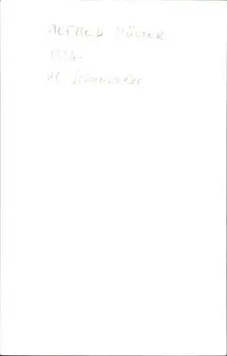 Ak Schauspieler Alfred Müller, Portrait, Autogramm