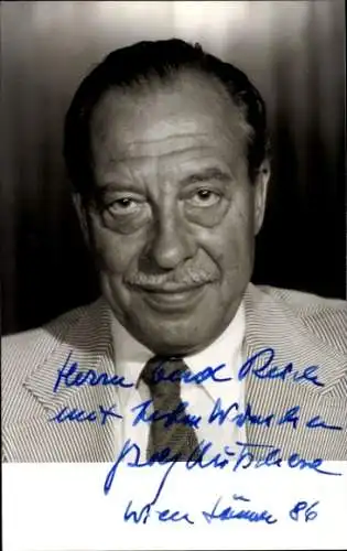 Ak Schauspieler Rolf Kutschera, Portrait, Autogramm