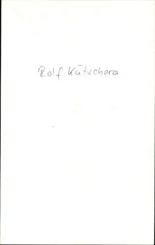 Ak Schauspieler Rolf Kutschera, Portrait, Autogramm