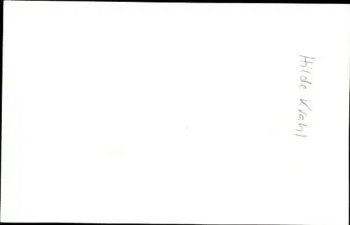 Ak Schauspielerin Hilde Krahl, Portrait, Autogramm