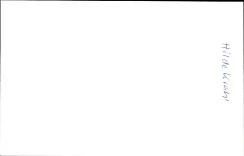 Ak Schauspielerin Hilde Krahl, Portrait, Autogramm