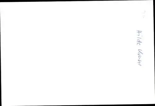 Ak Schauspielerin Hilde Krahl, Portrait, Autogramm
