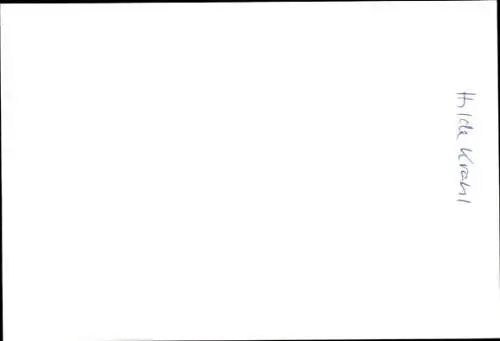 Ak Schauspielerin Hilde Krahl, Portrait, Autogramm