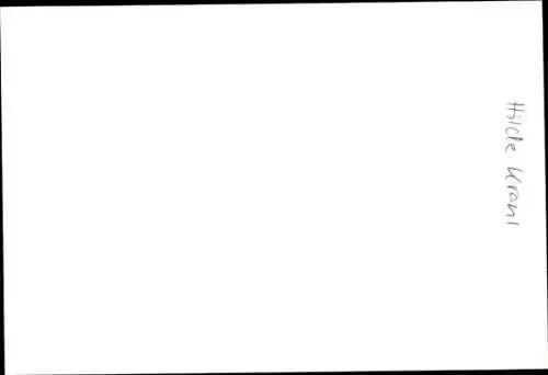 Ak Schauspielerin Hilde Krahl, Portrait, Autogramm