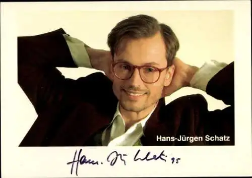 Ak Schauspieler Hans-Jürgen Schatz, Portrait, Serie Der Fahnder, Autogramm