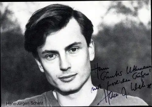 Ak Schauspieler Hans-Jürgen Schatz, Portrait, Autogramm