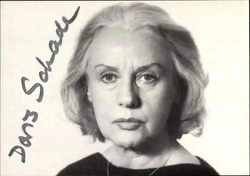 Ak Schauspielerin Doris Schade, Portrait, Autogramm