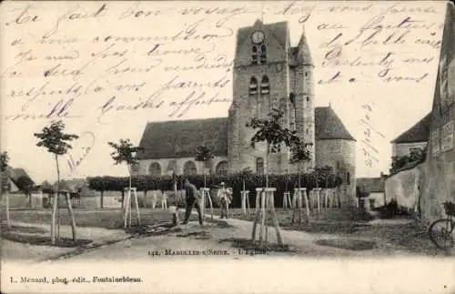 Ak Marolles sur Seine et Marne, L'Eglise