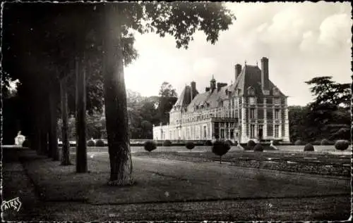 Ak Rosny sur Seine Yvelines, Schloss, französischer Garten