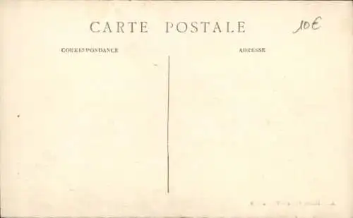 Ak Barbery Oise, der ausgebrannte Bahnhof, 1. Weltkrieg, 1914