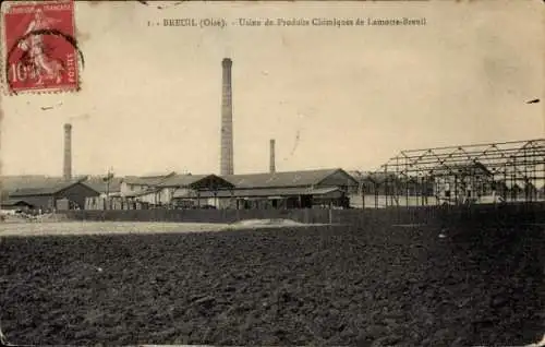 Ak Breuil le Sec Oise, Usine de Produits Chimiques de Lamotte-Breuil