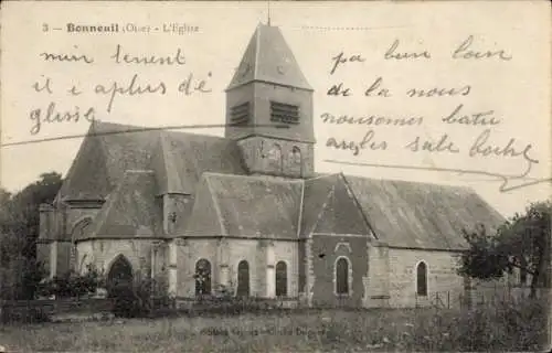 Ak Bonneuil Oise, Kirche