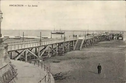 Ak Arcachon Gironde, La Jetee