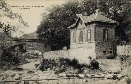 Ak Vals les Bains Ardeche, Volane am Pont des Vivaraises, Haus