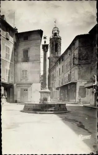 Ak Aix en Provence Bouches du Rhône, Fontain d'eau froide