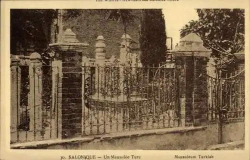 Ak Saloniki Saloniki Thessaloniki Griechenland, ein türkisches Mausoleum