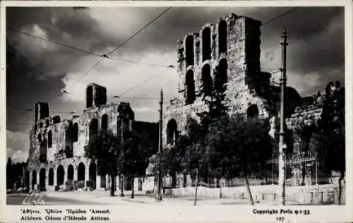 Ak Athen Griechenland, Odeon des Herodes Atticus