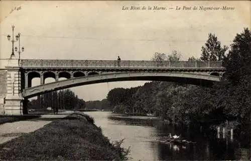 Ak Nogent sur Marne Val de Marne, Pont