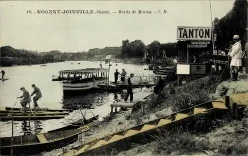 Ak Nogent sur Marne Val de Marne, Bords de la Marne, Tanton