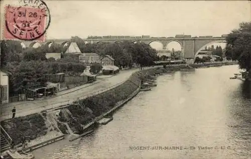 Ak Nogent sur Marne Val de Marne, Viaduc