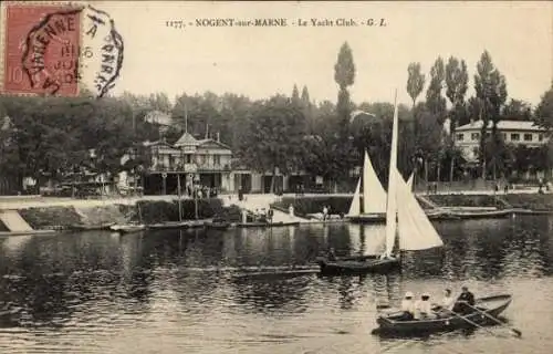 Ak Nogent sur Marne Val de Marne, Yacht Club