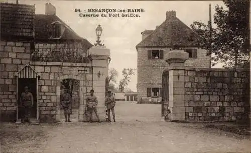 Ak Besançon les Bains Doubs, Fort Griffon Barracks